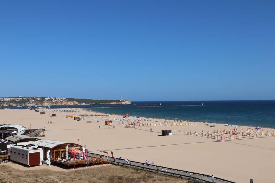 Golden sand beach at Portimão in the Algarve